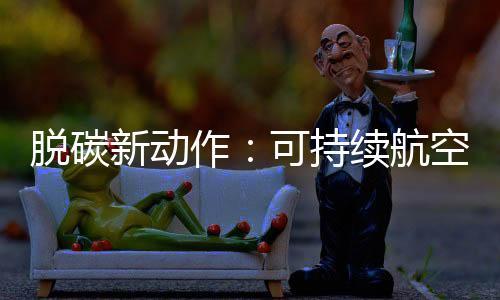 脱碳新动作：可持续航空燃料试点，按下绿色交通启动键